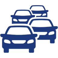 Icono de seguro automóviles y flotas